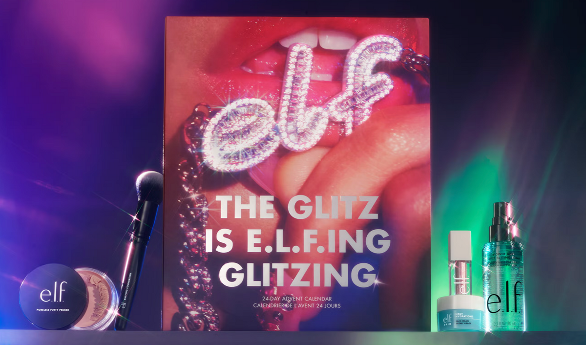 Elf the glitz is E.L.F.ING glitzing 24 day advent calendar