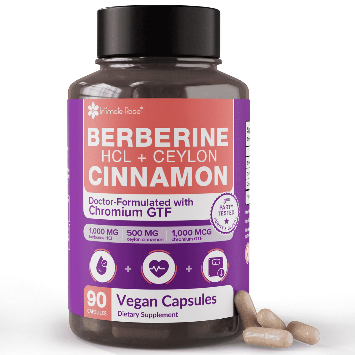 Intimate Rose Berberine HCL + Ceylon cinnamon